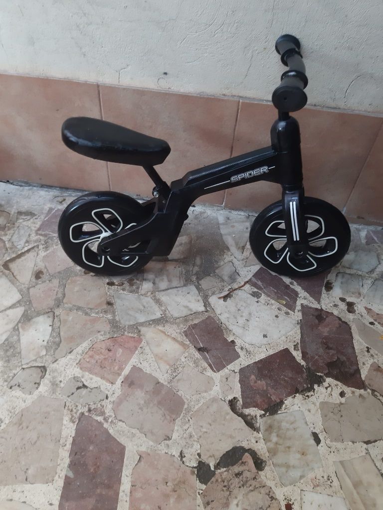 Bicicleta fara pedale lorelli premium Spider black copii