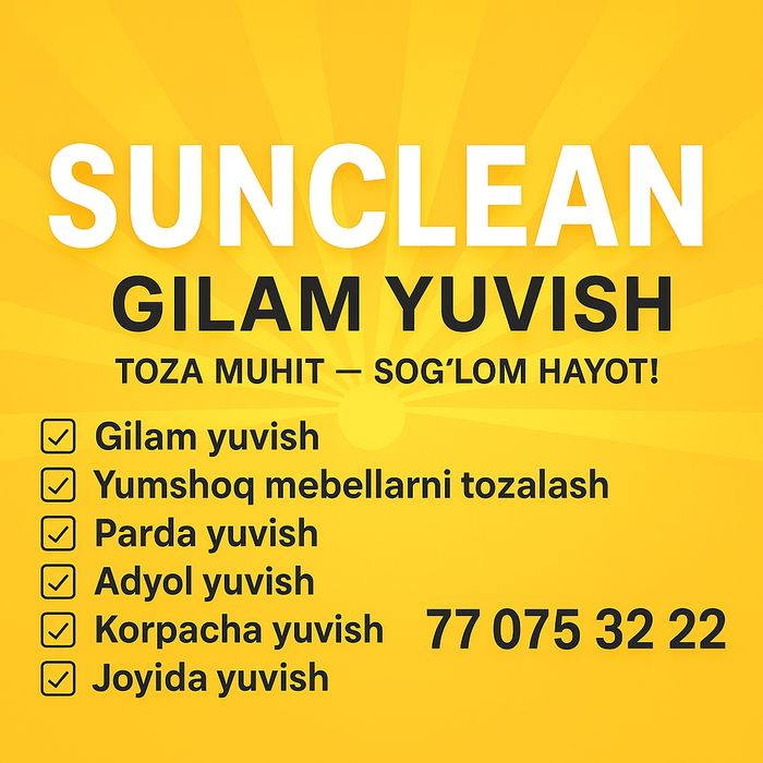 Стерка ковров Gilam yuvush Toshkent