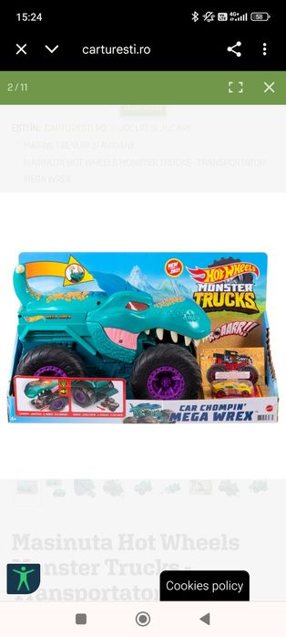 Hot Wheels Monster Trucks - Transportator Mega Wrex