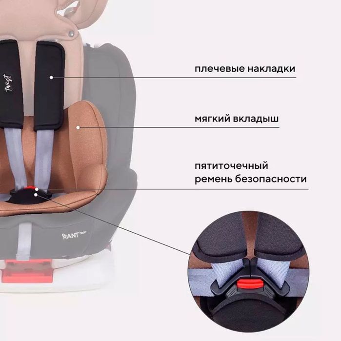 Автокресло Twist isofix RANT basic YC06 Black