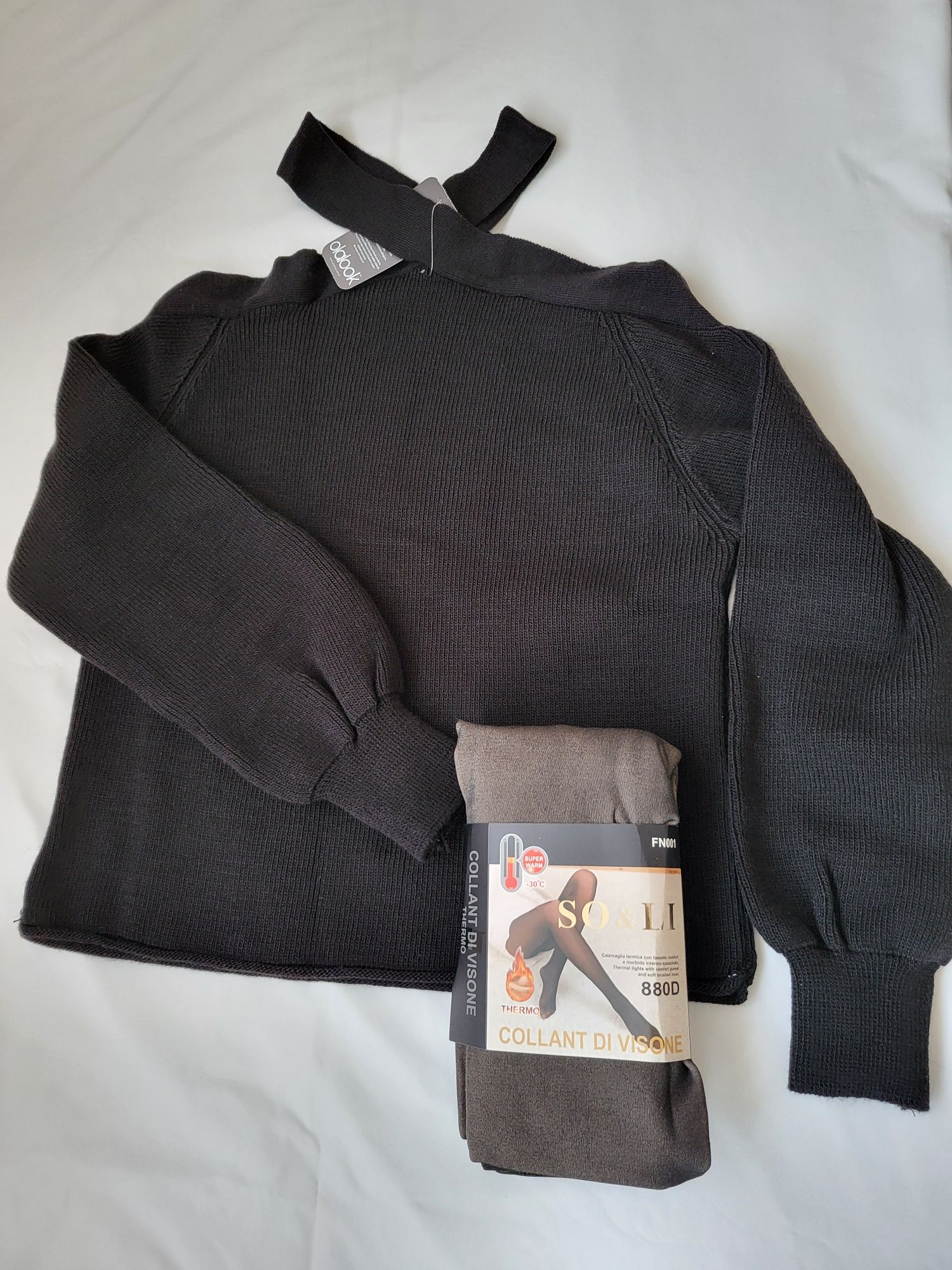 SET Pulover dama + Colanti termici