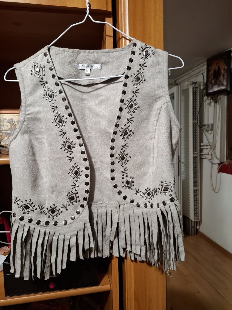 Vestă country gri