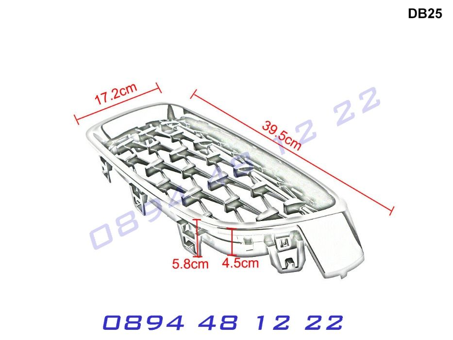 Диамант M3 M Бъбреци Решетки BMW F30 F31 2011-18 БМВ Ф30 Ф31 Гланц
