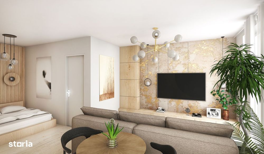 Studio 33mp utili, balcon 6mp,  Calea Surii Mici-Magnolia