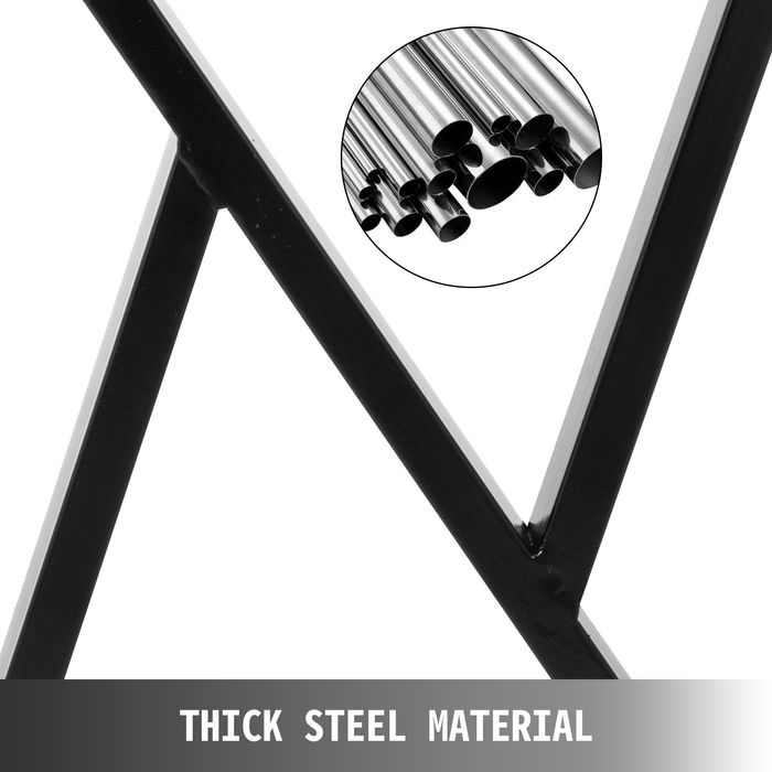 Set 2 Picioare Masa Metal,710mm Inaltime,800kg Capacitate