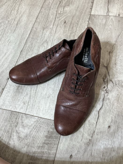 Мужские туфли, кожа