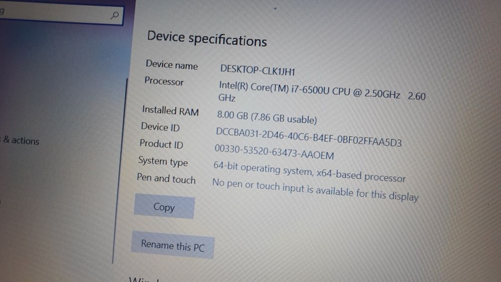 Laptop Lenovo IdeaPad B51-80, i7 gen 6