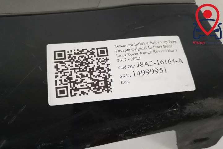 Долен орнамент на крило, капак, праг, дясна страна, оригинален, в добр