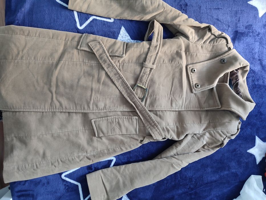 Palton catifelat dama Xs Mango