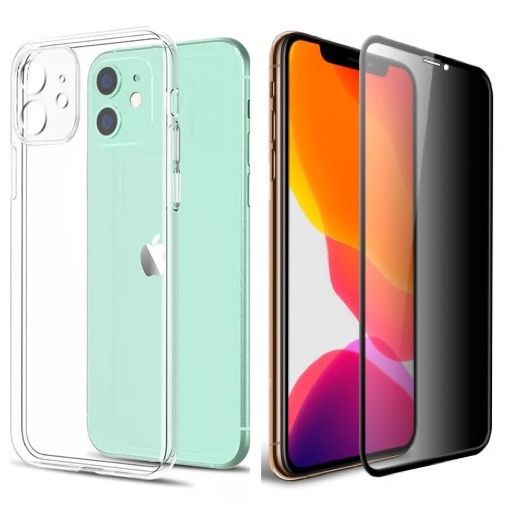 Iphone 12 13 14 PRO MAX Pack 360 Husa Silicon + Folie Sticla 11D / 6D