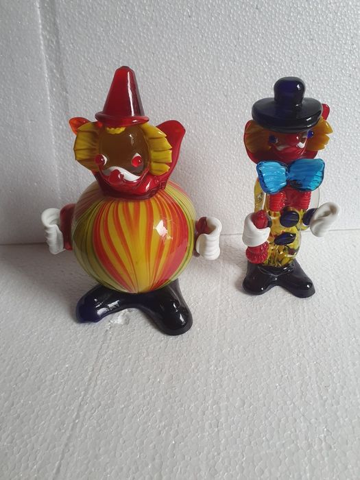 Clovni din sticlă de MURANO
