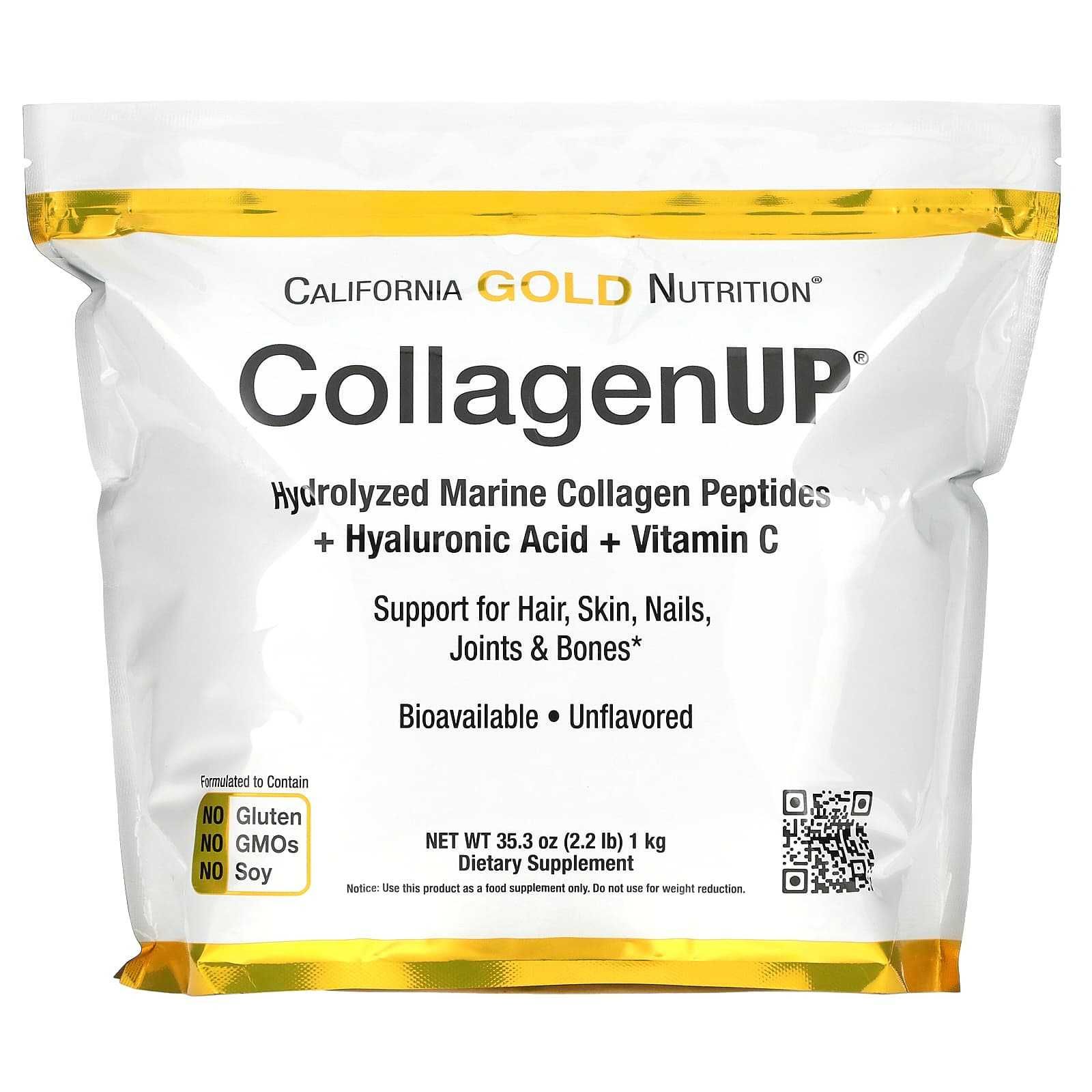 Коллаген, California Gold Nutrition, 1 кг, 5000 мг., 194 порций