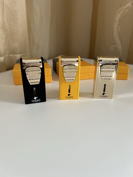 Запалка Cohiba с вградена резачка и пънч – 2 пламъка