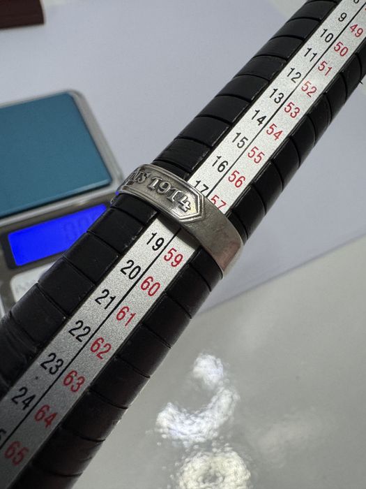 Inel vechi argint 800, wwi Germania 1914. Crucea de fier.