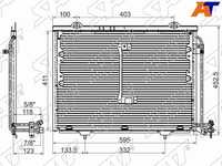 Радиатор кондиционера  Mercedes-benz C-class