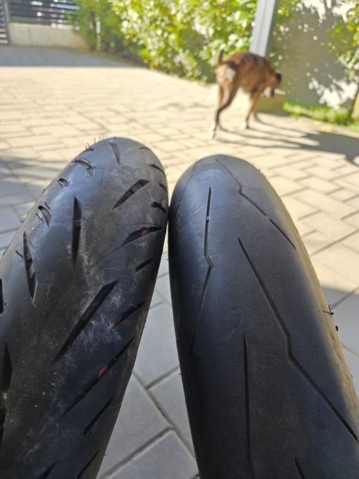 Cauciuc Anvelopa fata Pirelli   si  Bridgestone 120 70 17