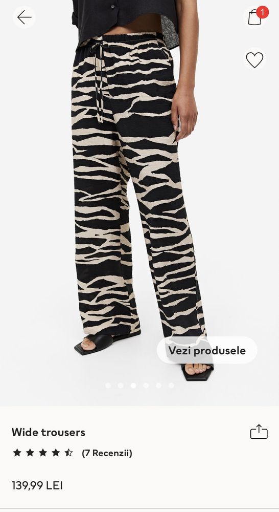 Pantaloni H&M animal print 34\XS