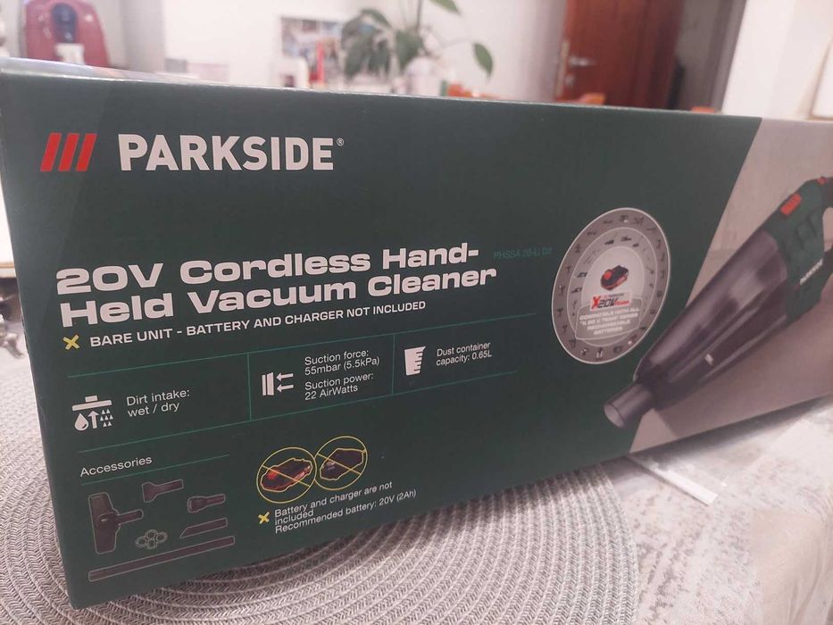НОВА прахосмукачка Parkside 20V PHSSA 20-Li C1 за X20V
