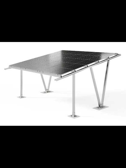 Соларен навес за 2 автомобила - Конструкция