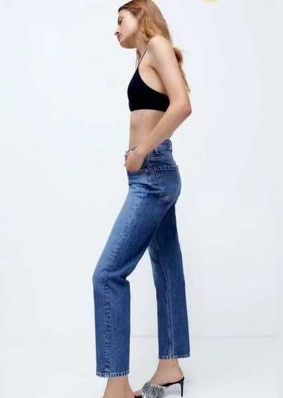 Zara regular/straight fit джинсы 36 (С)