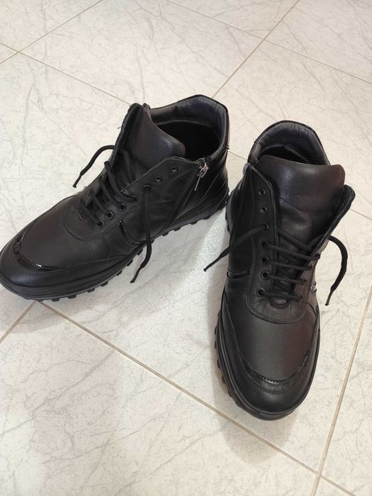 Мъжки зимни боти естествена кожа