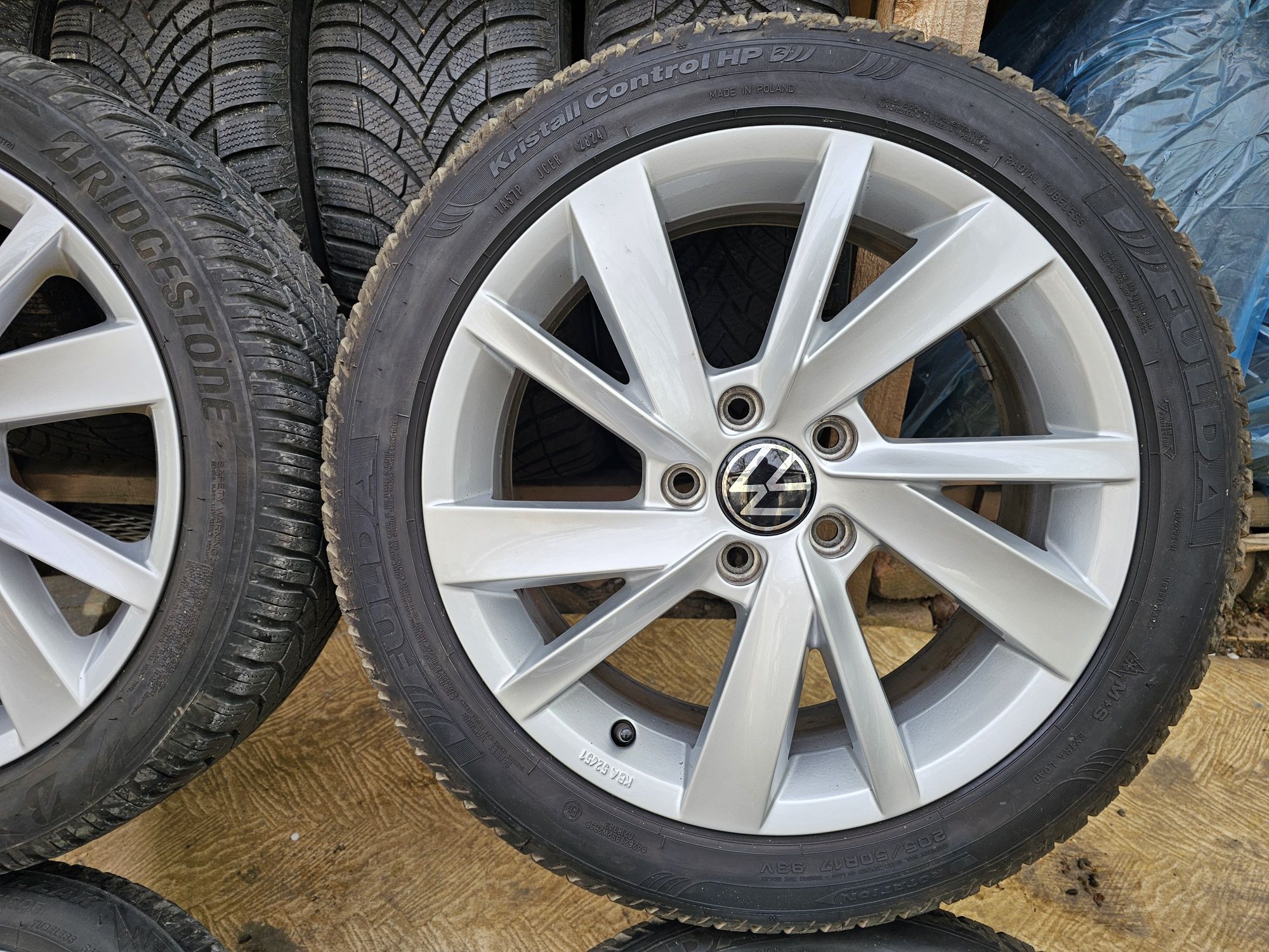 Jante aliaj 17" Skoda /Volkswagen/Seat/ Audi cu anvelope 205/50/17