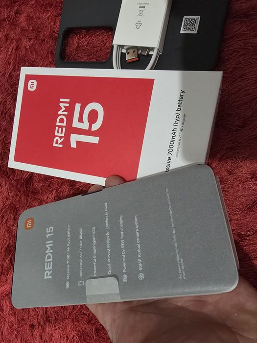 -Xiaomi Redmi 15, Nou, Nefolosit, 256Gb, 8Ram, 0 cicluri incarcare, Si