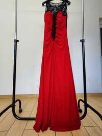Rochie roșie lunga de ocazie S