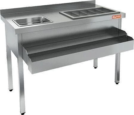 Барная станция,стальная удобная с раковиной