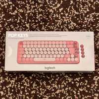Nou Garantie Tastatura mecanica Logitech Pop Keys roz