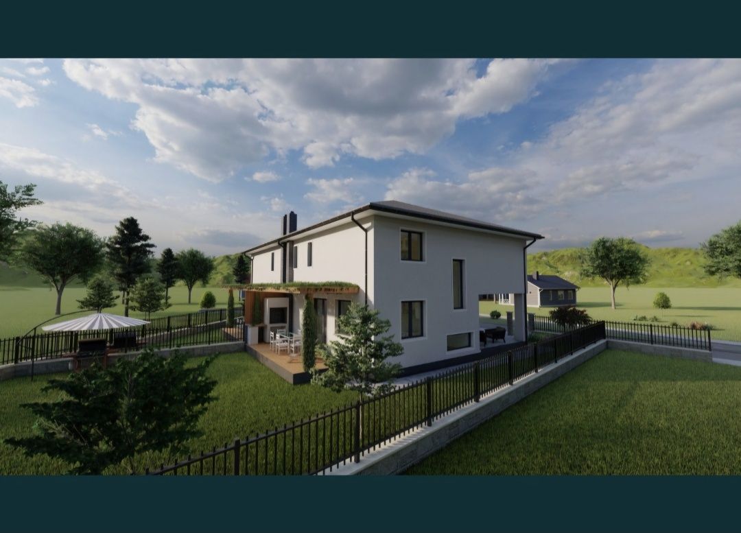 Vand în CHINTENI teren intravilan, 713 mp, cu PROIECT AUTORIZAT-DUPLEX