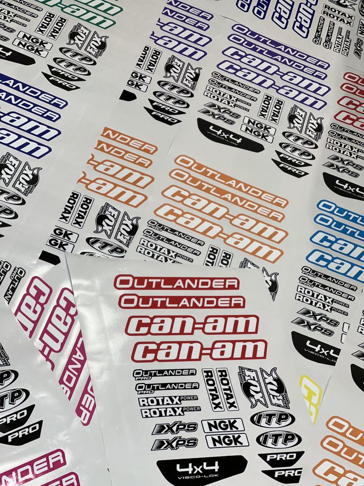 Stickere ATV CAN-AM Outlander laminare mat sau lucios. STOC nou