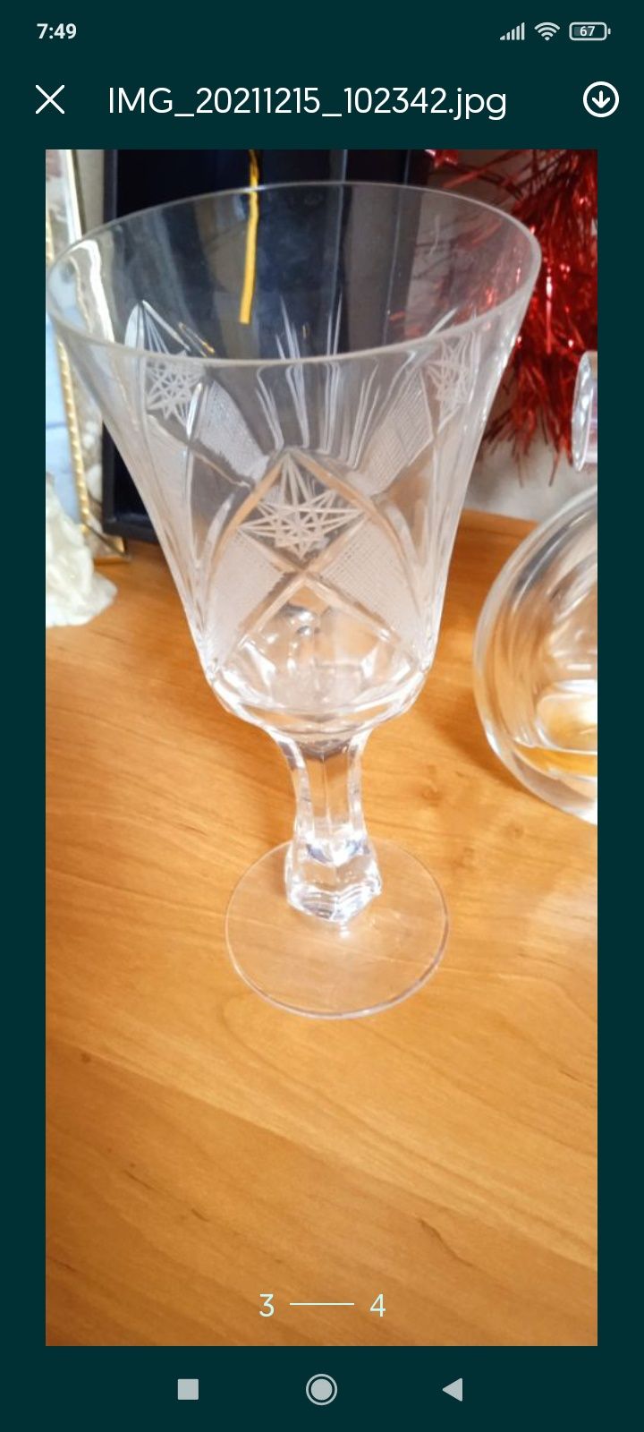 Кристални чаши,чешки кристал