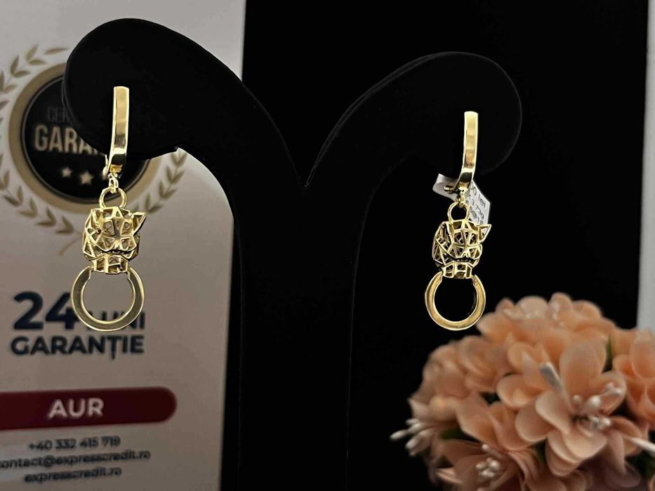 Cercei Aur 14k 3.73g (AG16 Moldova b31706.6)-Garantie 2 ani!