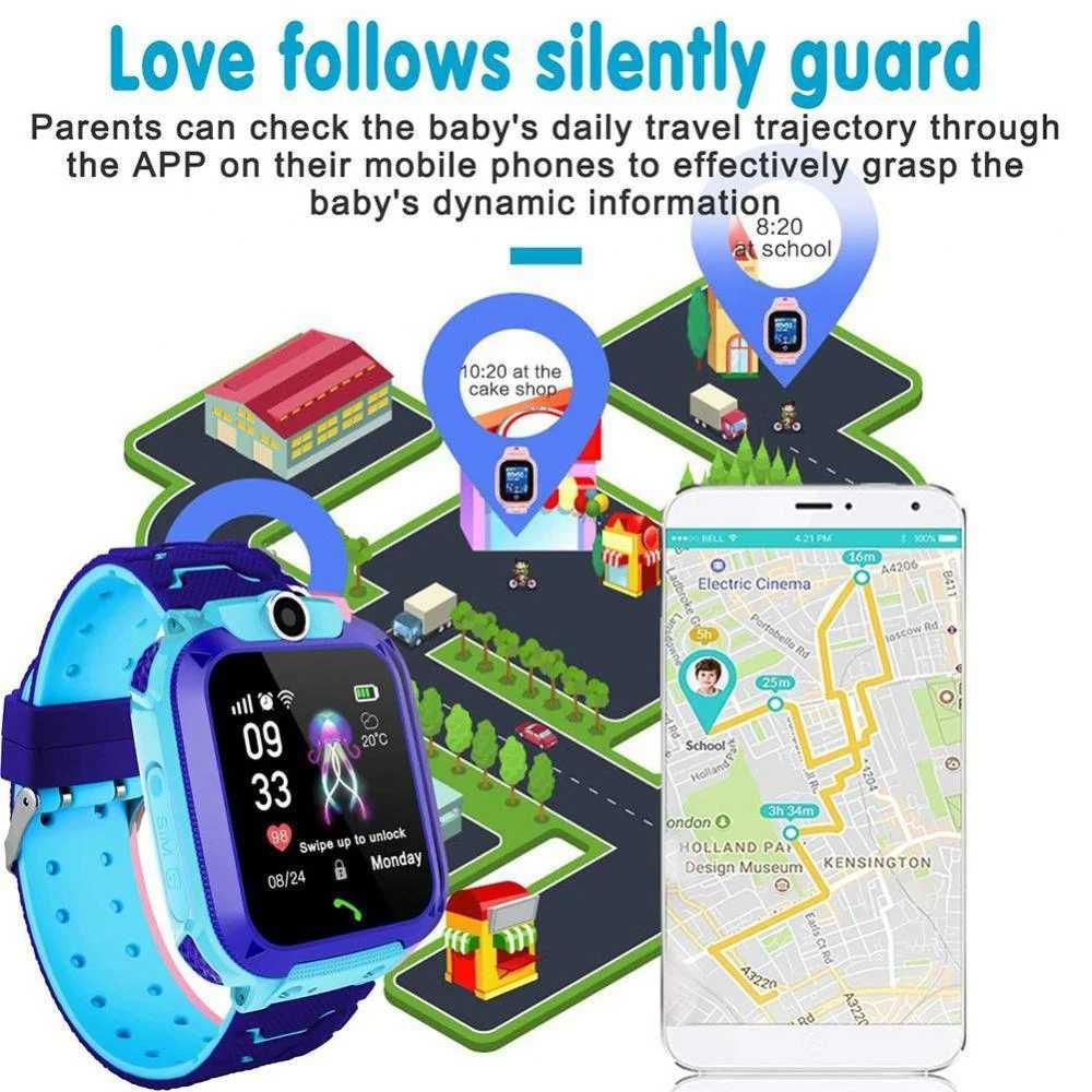 Детски часовник- телефон с GPS тракер LBS Smart 5