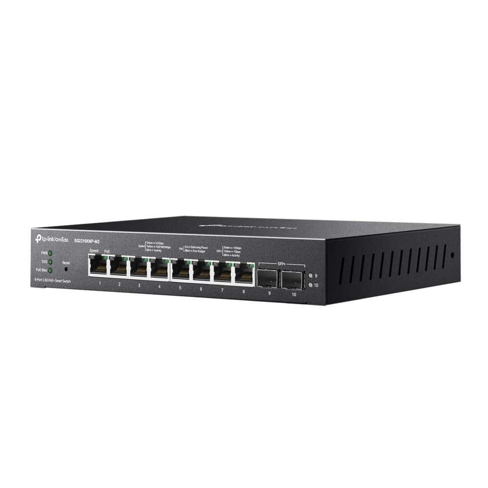 Управляемый коммутатор TP-Link 	SG2210P-M2 Omada 8-Port 2.5GBASE-T