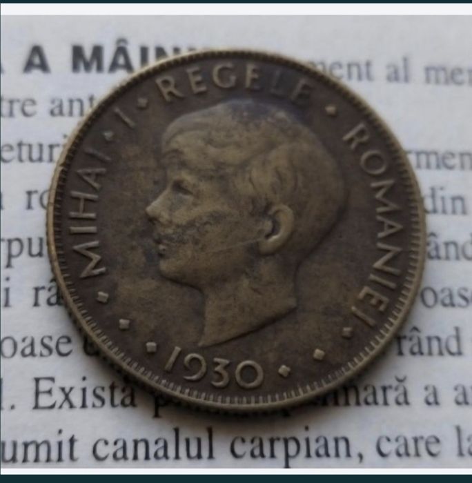 Moneda rara 30 lei 1930,hora