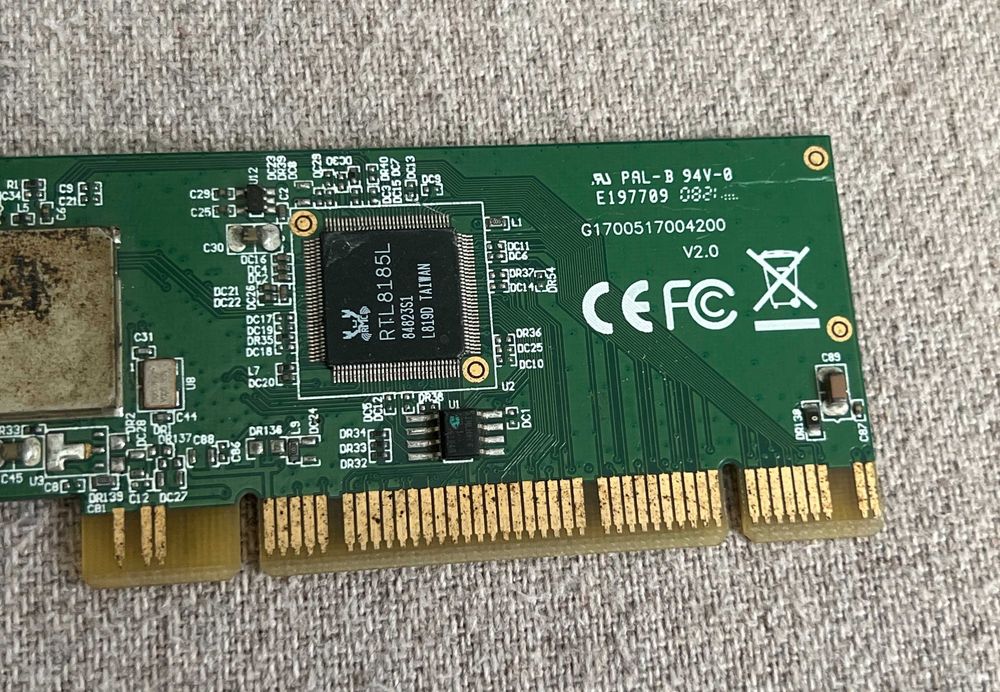 Placă rețea wireless PCI WP61R2 Realtek RTL8185L 54Mbps Wi-Fi