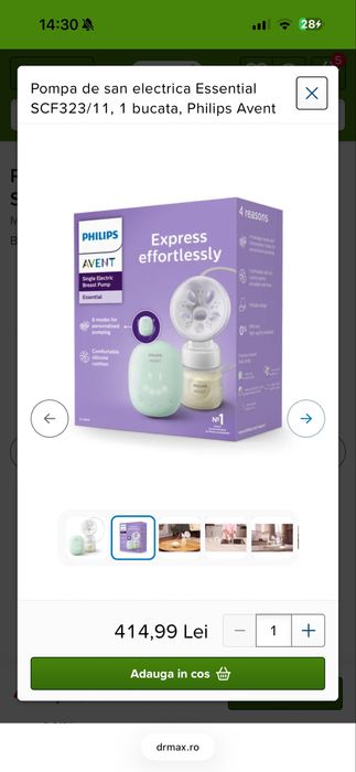 Vand pompa electrica philips avent