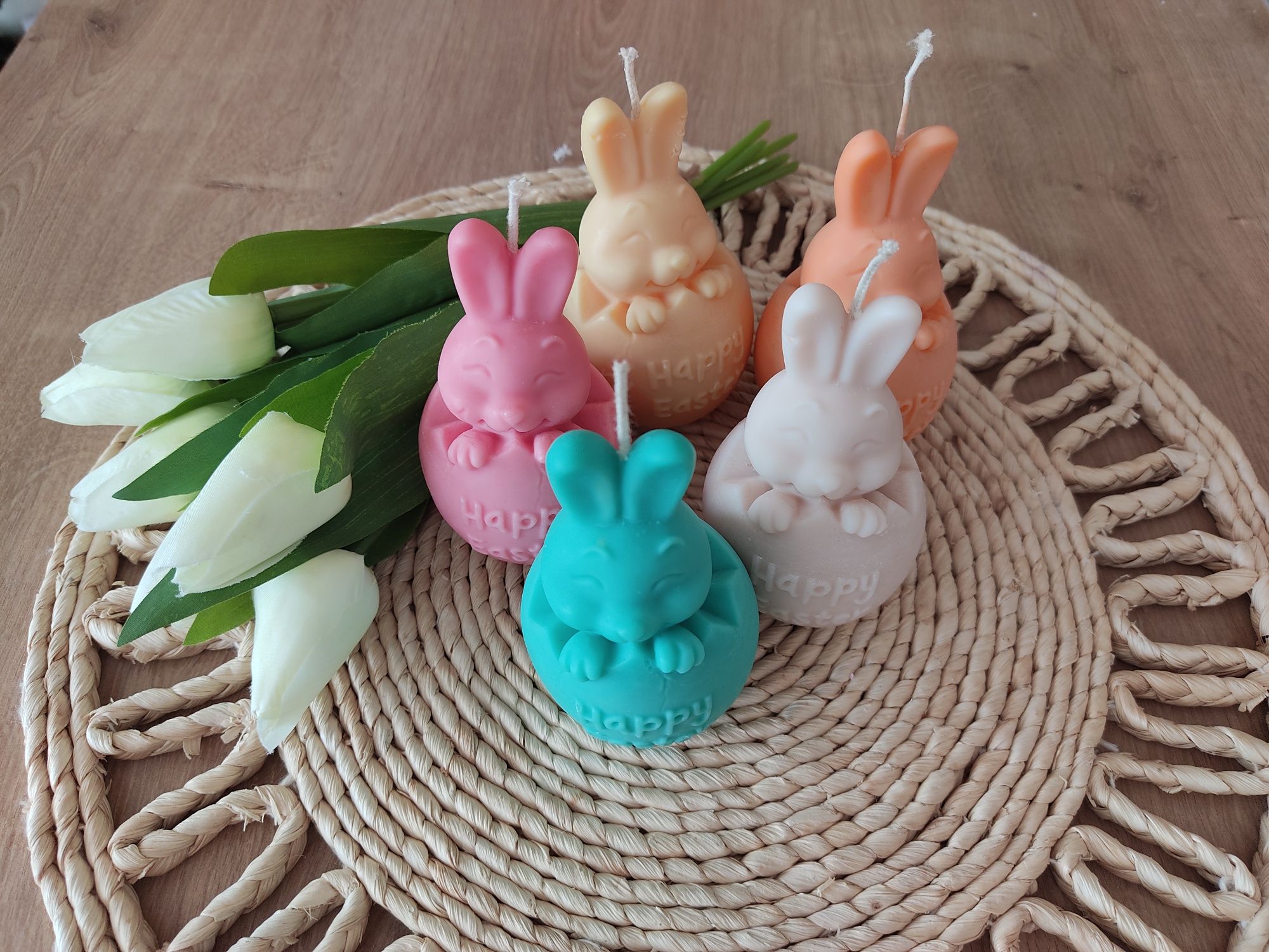 Великденски свещи - зайчета