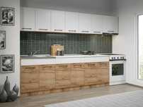 Set Mobila Bucatarie Gastro 300 Alb/Stejar – C43