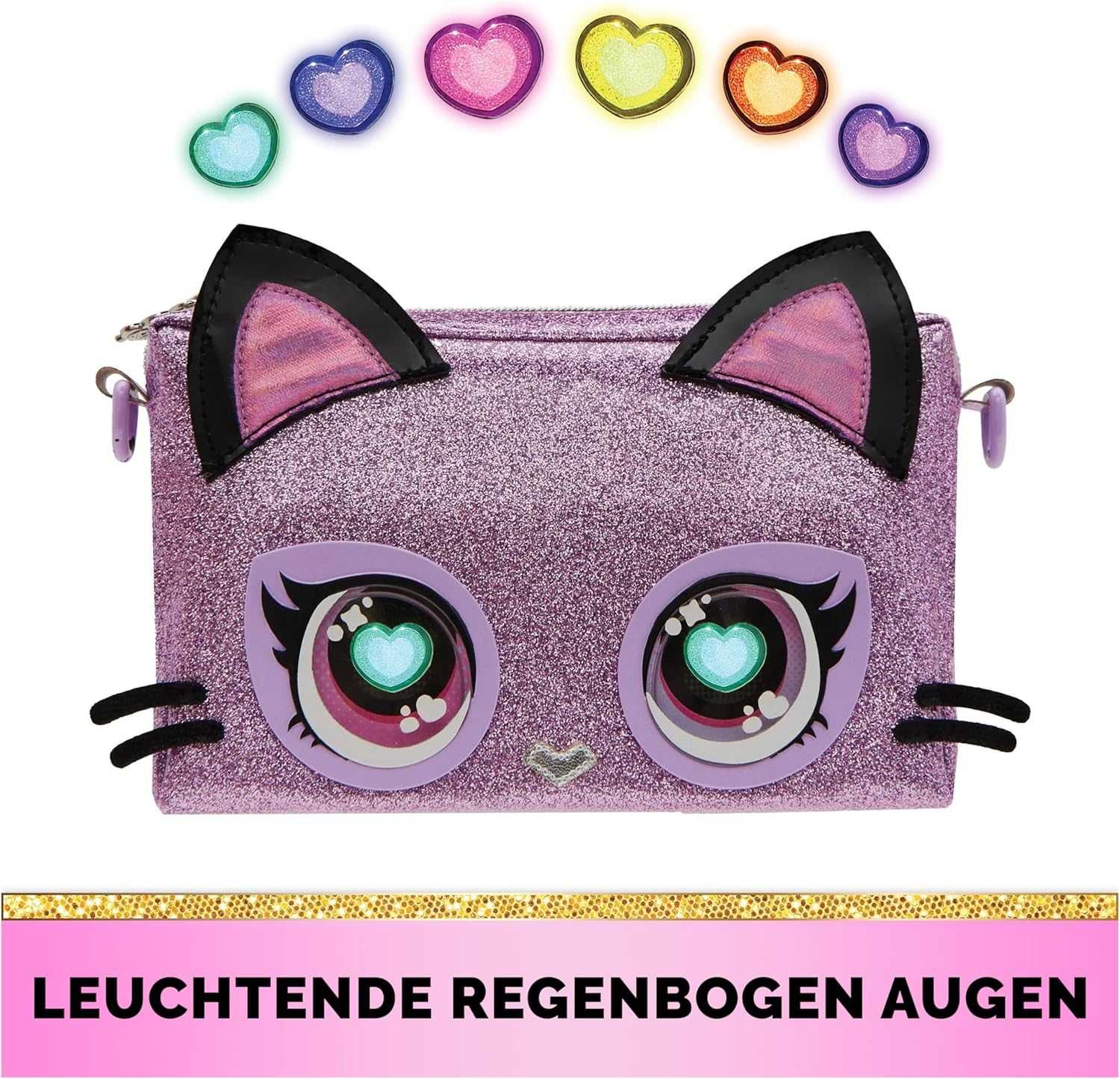 Детска Интерактивна чанта Еднорог Стич Тигър PURSE PETS мигащи очи