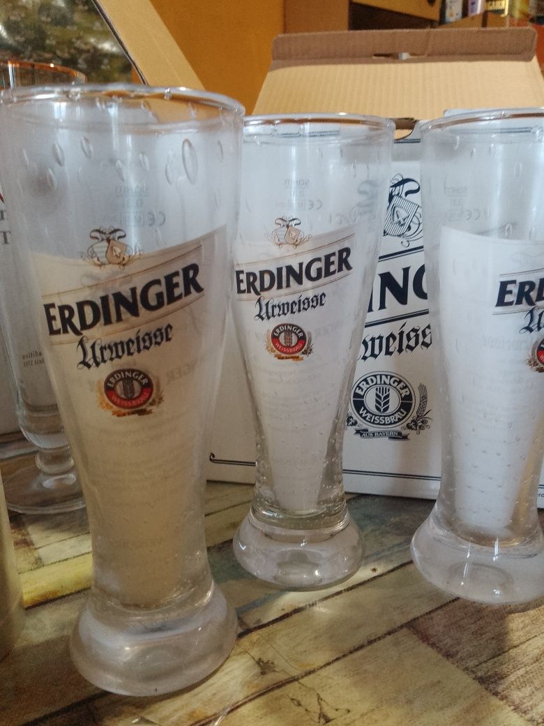 Халби, чаши за бира -Erdinger,Warsteiner