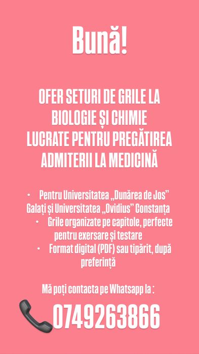 GRILE REZOLVATE Galati și Constanta!!