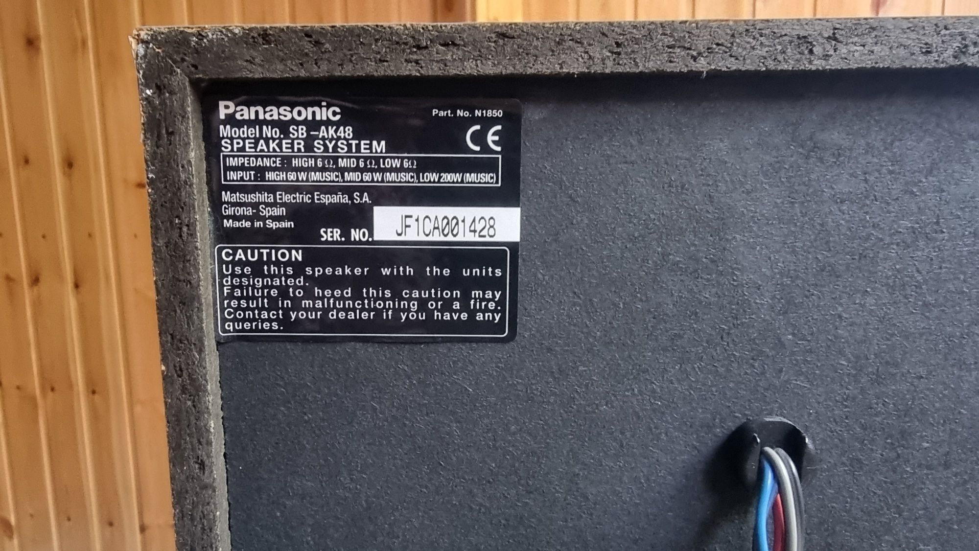 Boxe Panasonic Super Woofer