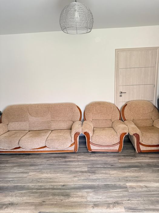 Canapea extensibilă+ 2 fotolii