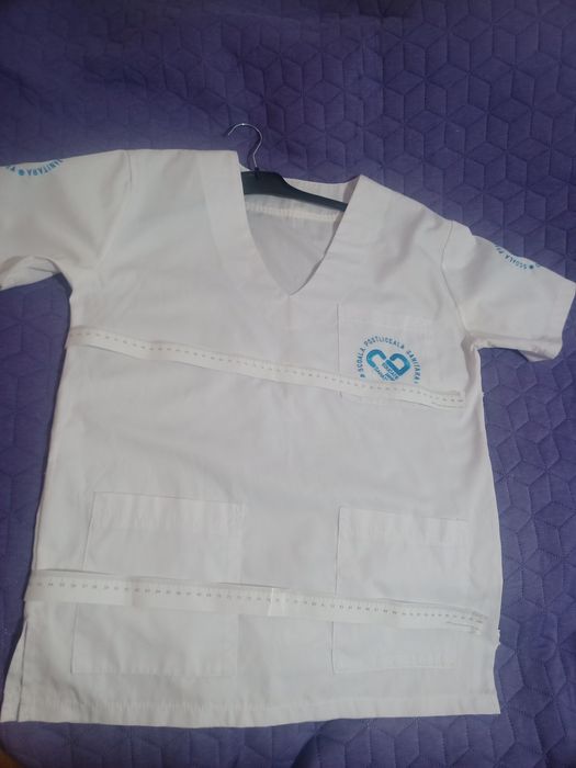 bluză medicală pt. eleve, mărime S