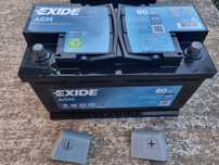 Baterie auto Exide AGM 80Ah și AcDelco AGM  70Ah
