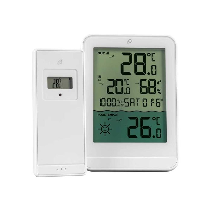 Stație cu termometru Wireless 2 senzori exterior si piscina