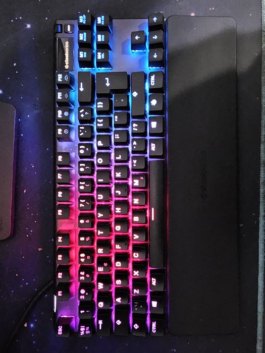 Tastatura STEELSERIES APEX 7 TKL USB iluminare RGB display OLED Red Sw